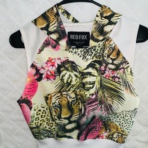 Two Piece Animal Print Set